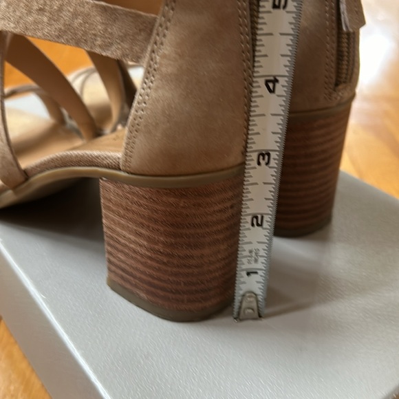 FRANKO SARTO L- Hachi Gladiator Sandal Dark Sand Suede Size 7.5 - Picture 6 of 6